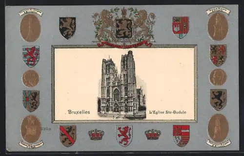 Präge-AK Bruxelles, L`Eglise Ste-Gudule