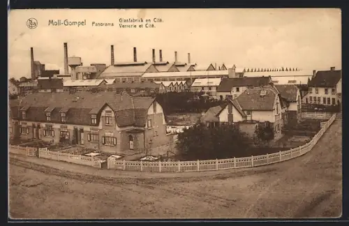 AK Moll-Gompel, Glasfabriek en Cité