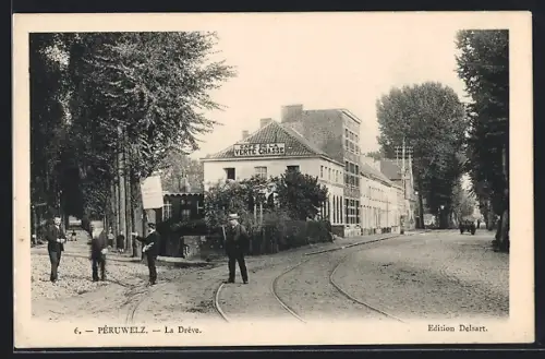 AK Péruwelz, La Dréve, Cafe de la Verte Chasse