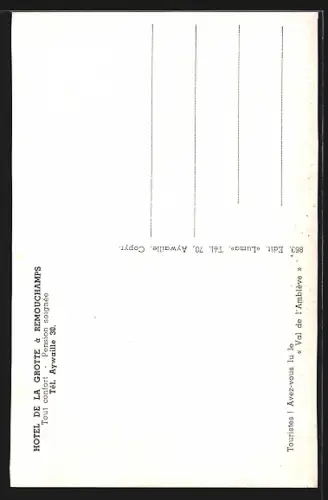 AK Remouchamps, Hotel de la Grotte