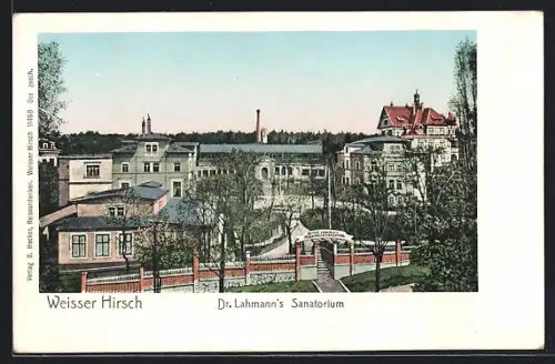 AK Dresden-Weisser Hirsch, Blick auf Dr. Lahmann`s Sanatorium