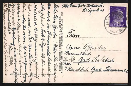 AK Marxheim i. Taunus, Flugzeugaufnahme des Ortes