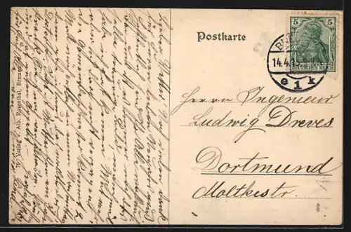 AK Bremen, die Sögestrasse mit Strassenbahn