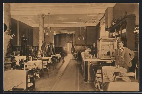 AK Bremen, Remberti-Restaurant, A. d. Häfen 69, Innenansicht