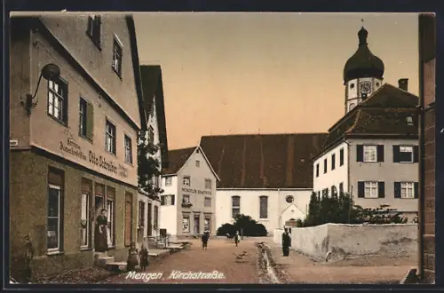 AK Mengen / Württ., Dorfstrasse, Geschäft Wendelin Braitsch