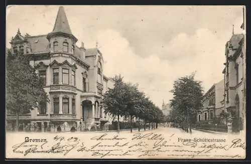 AK Bremen, Partie in der Franz-Schütte-Strasse
