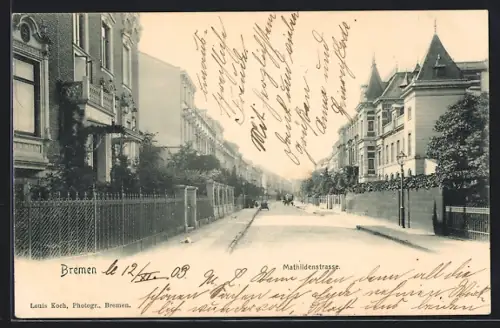 AK Bremen, Partie in der Mathildenstrasse