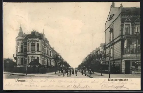 AK Bremen, Partie in der Elsasserstrasse