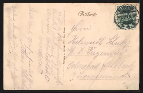 AK Mirow i. Meckl., Bahnhofstrasse mit Hotel