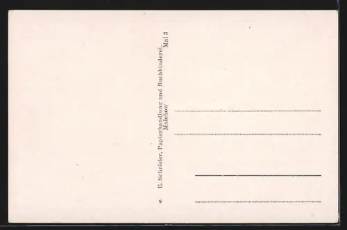 AK Mahlow i. M., Klosterkause, Restaurant mit Strassenpartie