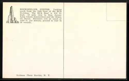 AK New York, NY, Rockefeller Center seen from RCA Building