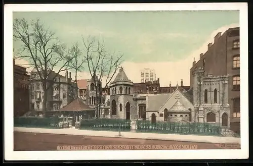 AK New York, NY, The Little Church Around the Corner / Church of the Transfiguration