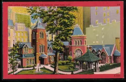 Künstler-AK New York, NY, Church of the Transfiguration / The Little Church Around the Corner
