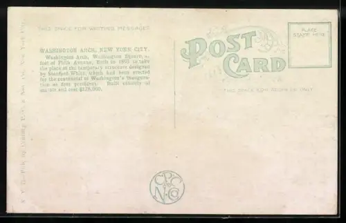 AK New York, NY, Washington Arch