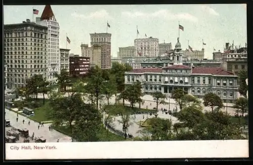 AK New York, NY, City Hall, Park