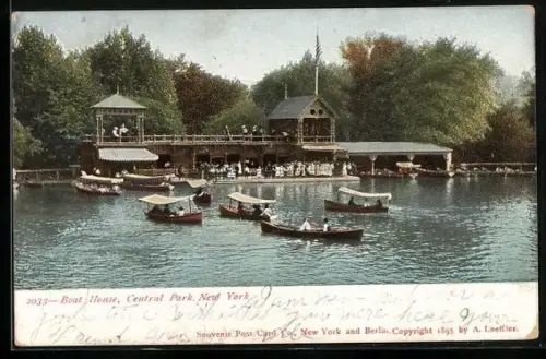 AK New York, NY, Central Park, Boat House