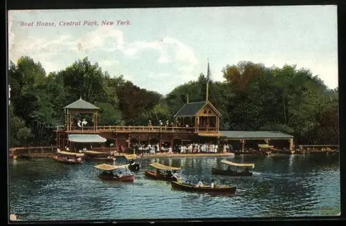 AK New York, NY, Central Park, Boat House