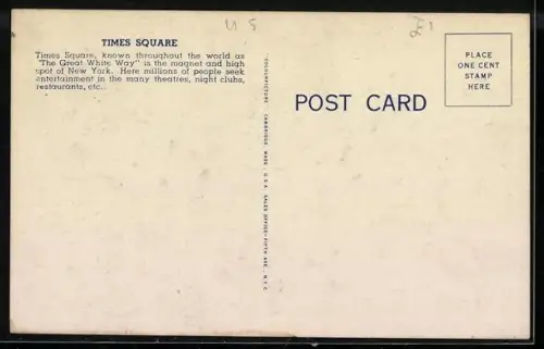 AK New York, NY, Times Square