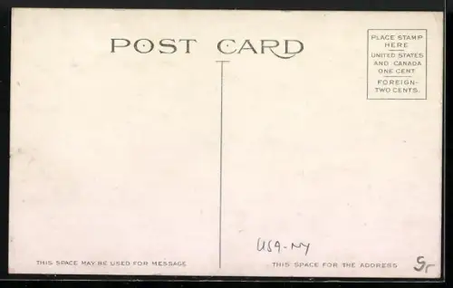 AK New York, The New Theatre Aussenansicht