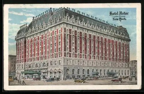 Künstler-AK New York, NY, Hotel Astor, Times Square