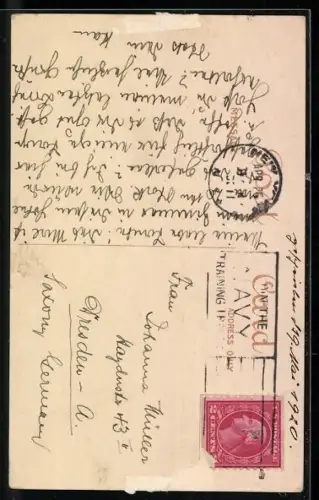 AK New York, NY, Hotel Mc Alpin, Strassenbahn