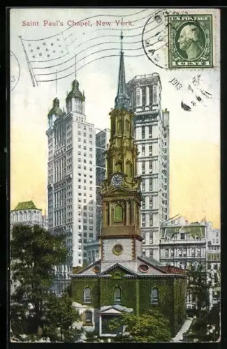AK New York, NY, Saint Paul`s Chapel