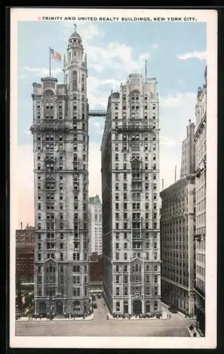 AK New York, NY, Trinity and United Realty Buildings