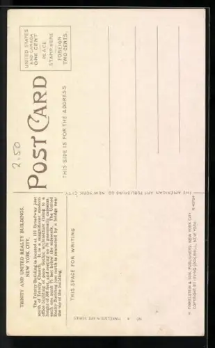 AK New York, NY, Trinity and United Realty Buildings