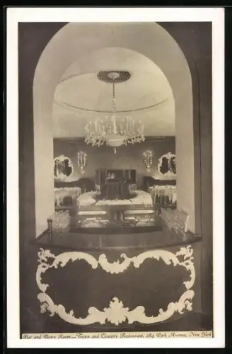 AK New York, NY, Town and Country Restaurant, 284 Park Avenue, Bar and Town Room
