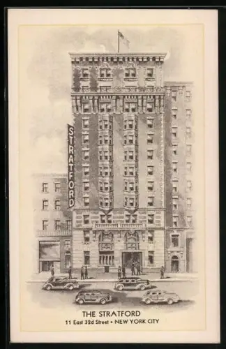 Künstler-AK New York, NY, The Stratford, 11 East 32d Street