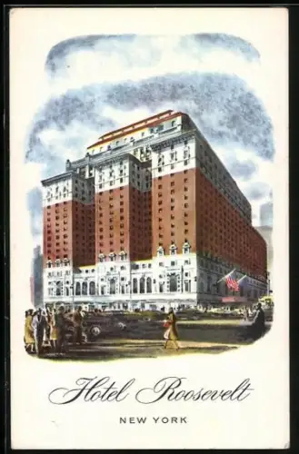 Künstler-AK New York, NY, Hotel Roosevelt