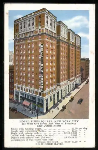 AK New York, NY, Hotel Times Square