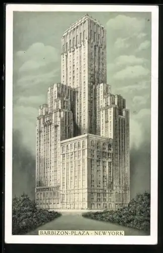 Künstler-AK New York, NY, Barbizon-Plaza on Central Park South at Sixth Avenue