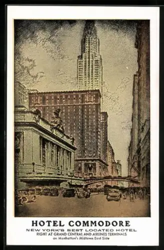 Künstler-AK New York, NY, Hotel Commodore