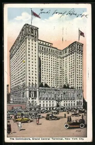 Künstler-AK New York, NY, the Commodore, Grand Central Terminal