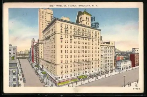 Künstler-AK Brooklyn, NY, Hotel St. George