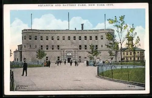 AK New York, NY, Aquarium and Battery Park