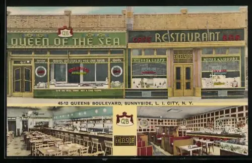 AK L. I. City, NY, Restaurant Queen of the Sea, 45-12 Queens Boulevard