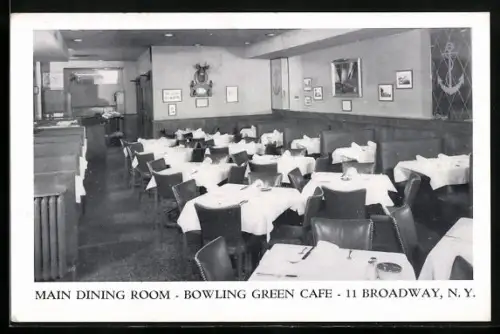 AK New York, NY, Bowling Green Cafe, Main Dining Room
