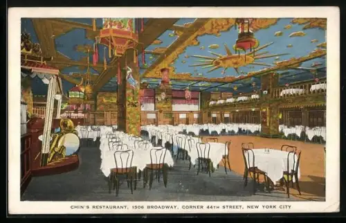 AK New York, NY, Chin`s Restaurant, 1506 Broadway, Corner 44th Street