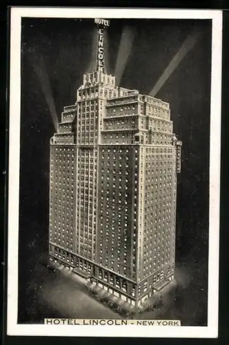 AK New York, NY, Hotel Lincoln, 44th & 45th Streets at 8th Avenue