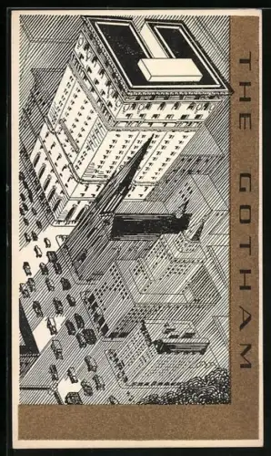 AK New York, NY, The Gotham Hotel, Fifth Avenue at Fifty-Fifth Street