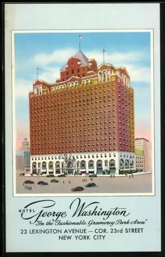 AK New York, Hotel George Washington, 23 Lexington Avenue