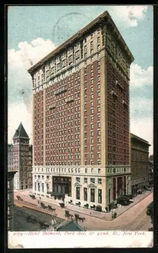 AK New York, NY, Hotel Belmont, Park Ave. & 42nd St.