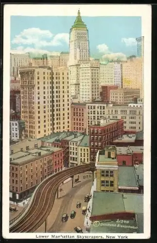 AK New York, NY, Lower Manhattan Skyscrapers