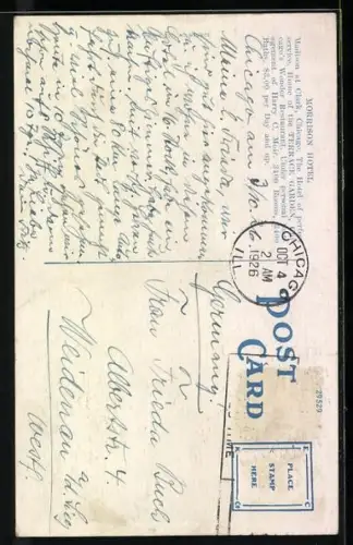 AK Chicago, IL, Morrison Hotel, Madison at Clark