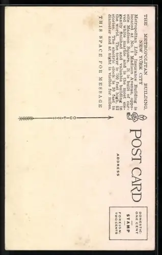 AK New York, NY, Metropolitan Building, Madison Square
