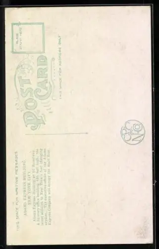 AK New York, NY, Adams Express Building