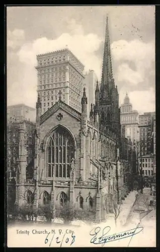 AK New York, NY, Trinity Church