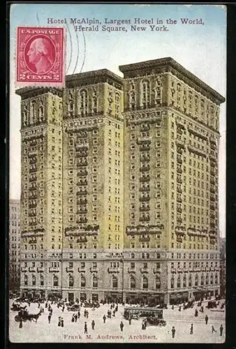 AK New York, NY, Hotel McAlpin, Herald Square